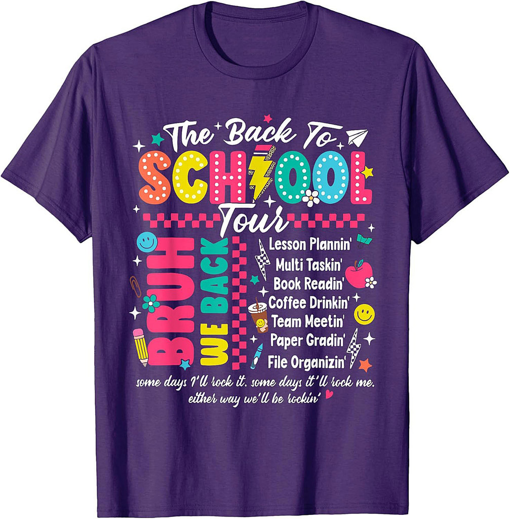 Back to School Teacher Tour First Day T-Shirt - Classic Tee for Student and Teacher