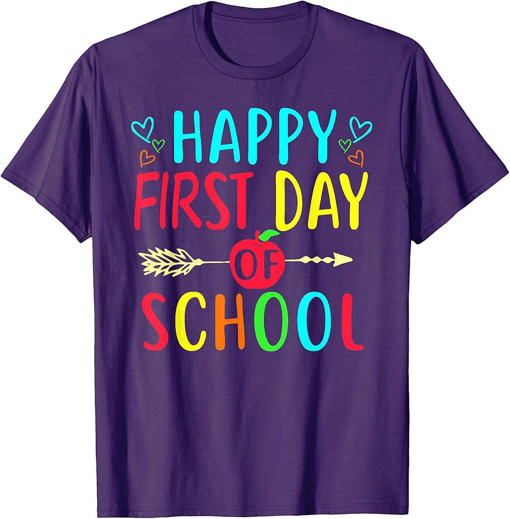 Back to School Teacher Student First Day T-Shirt