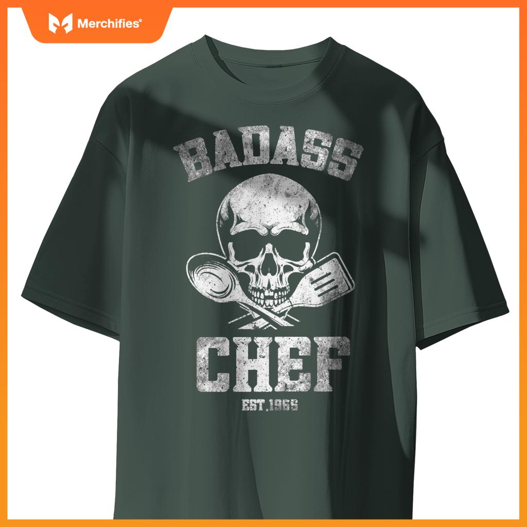 Badass Chef Est. 1965 Funny Cook T-Shirt