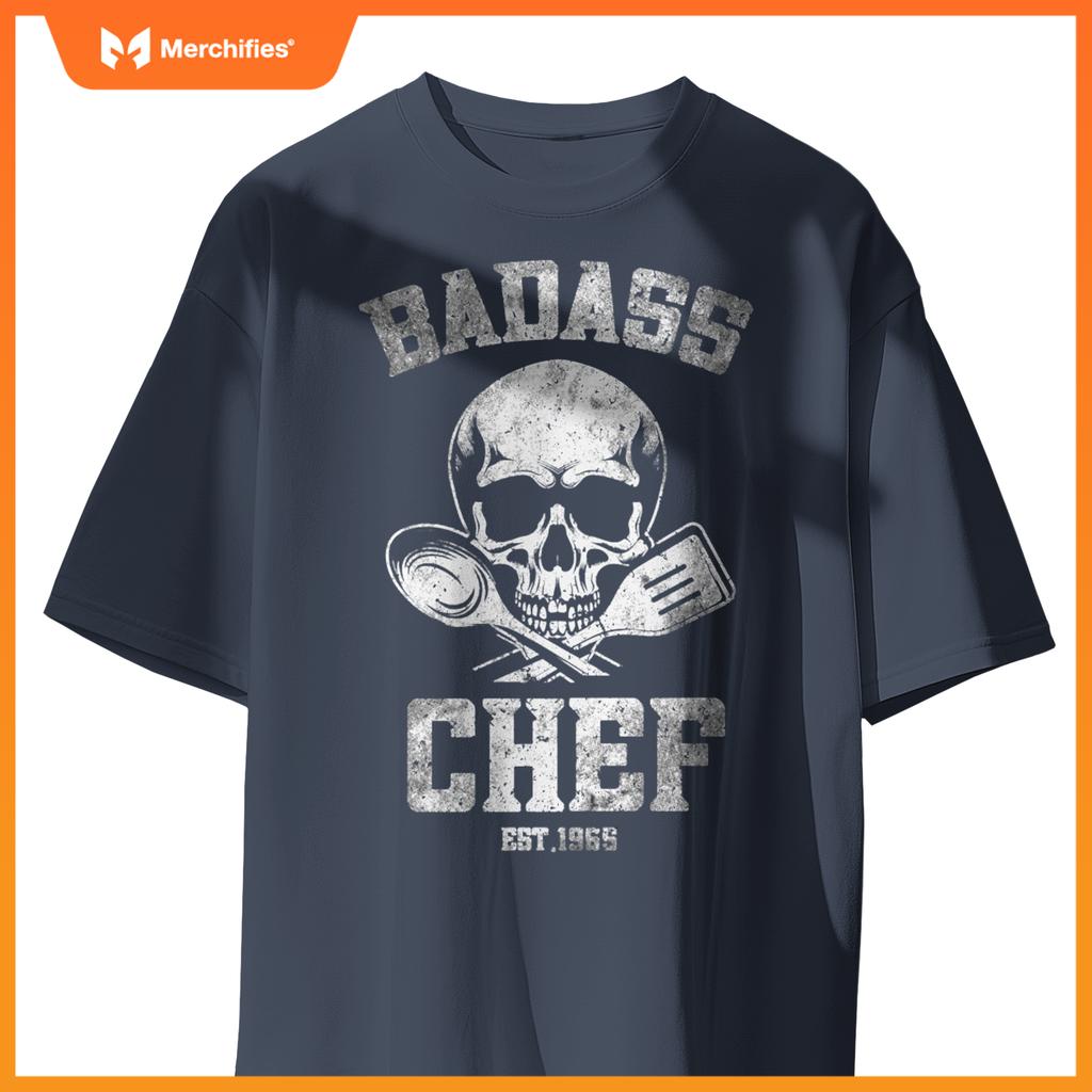 Badass Chef Est. 1965 Funny Cook T-Shirt