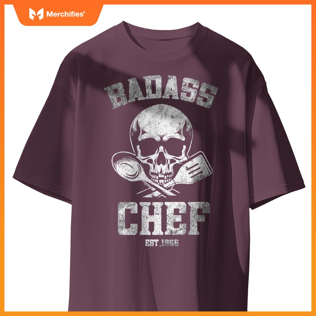 Badass Chef Est. 1966 Funny Cook T-Shirt