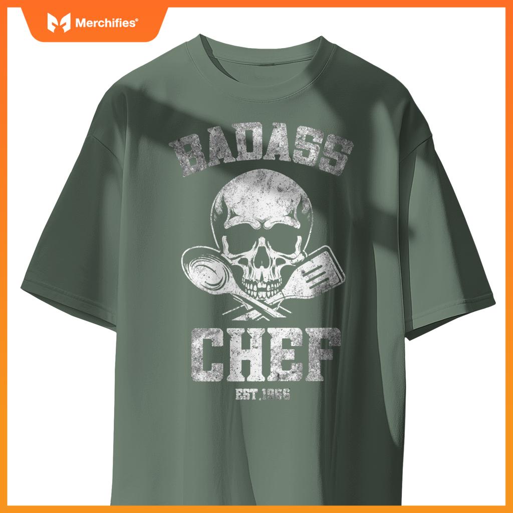 Badass Chef Est. 1966 Funny Cook T-Shirt