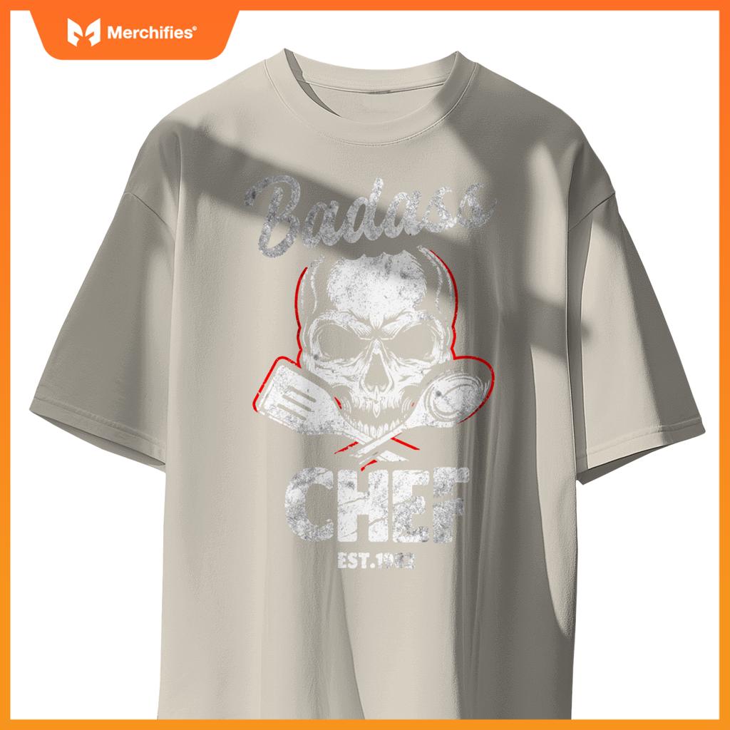 Badass Chef Est. 1982 Funny Cook T-Shirt