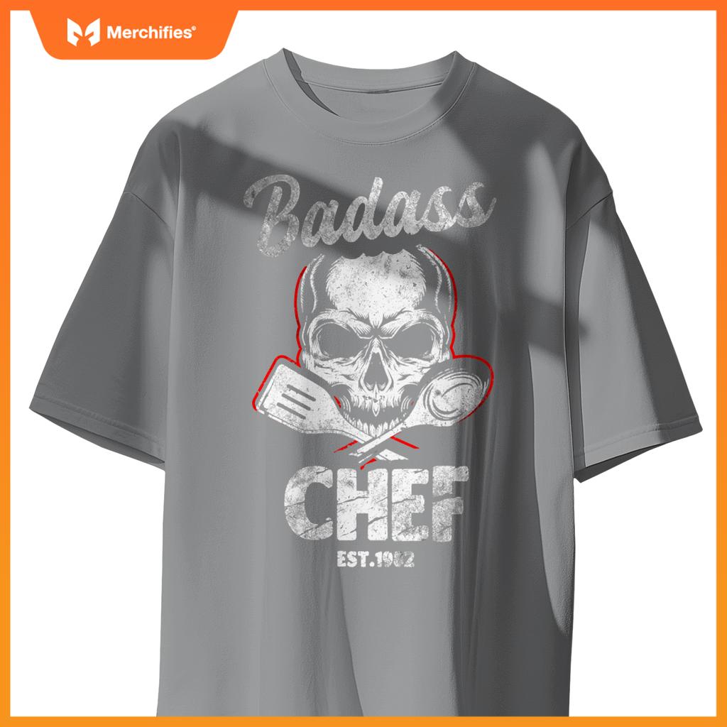 Badass Chef Est. 1982 Funny Cook T-Shirt