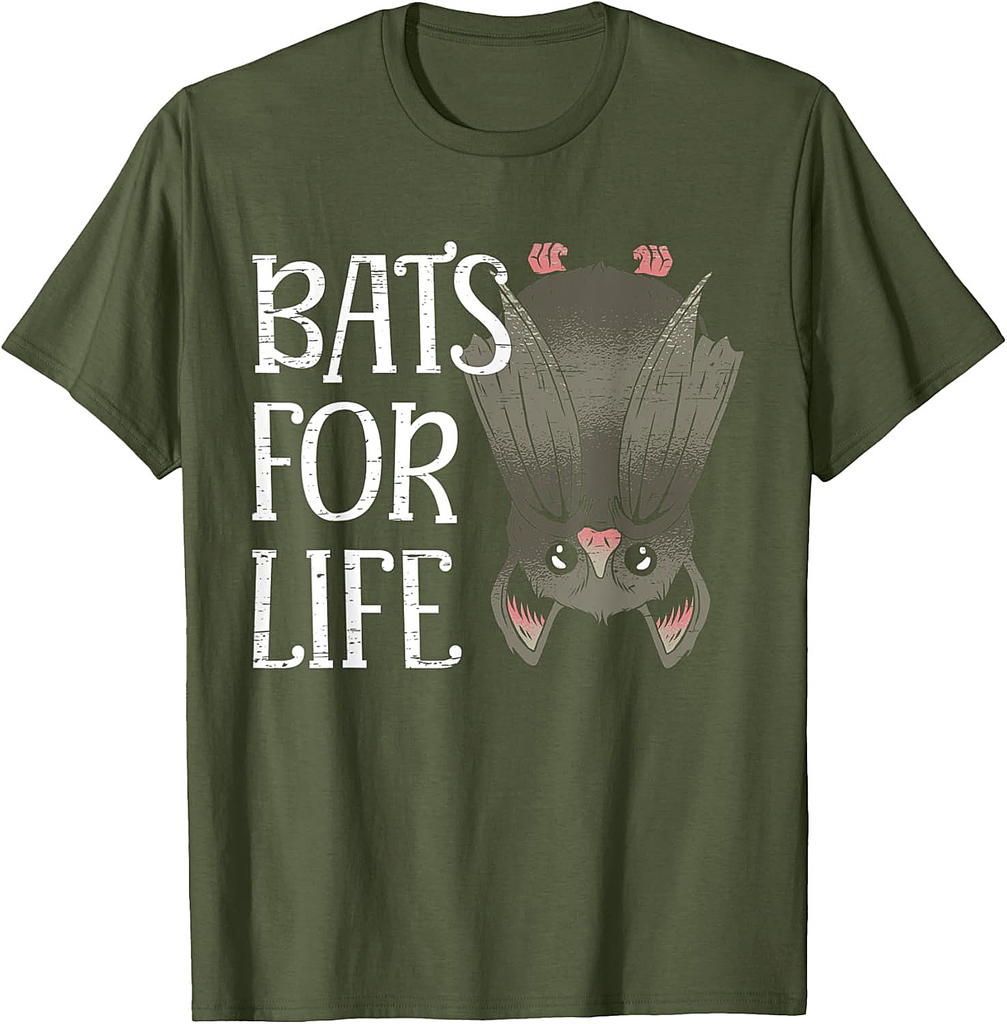 Bats For Life Nocturnal Animal Halloween Party Costume T-Shirt
