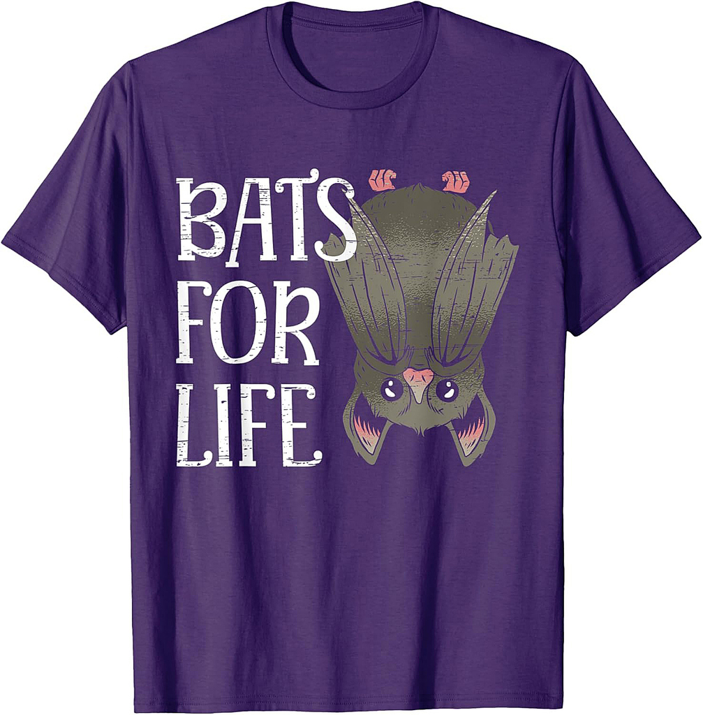 Bats For Life Nocturnal Animal Halloween Party Costume T-Shirt