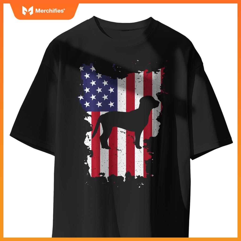 Beagle 4th Of July Patriotic USA Flag T-Shirt