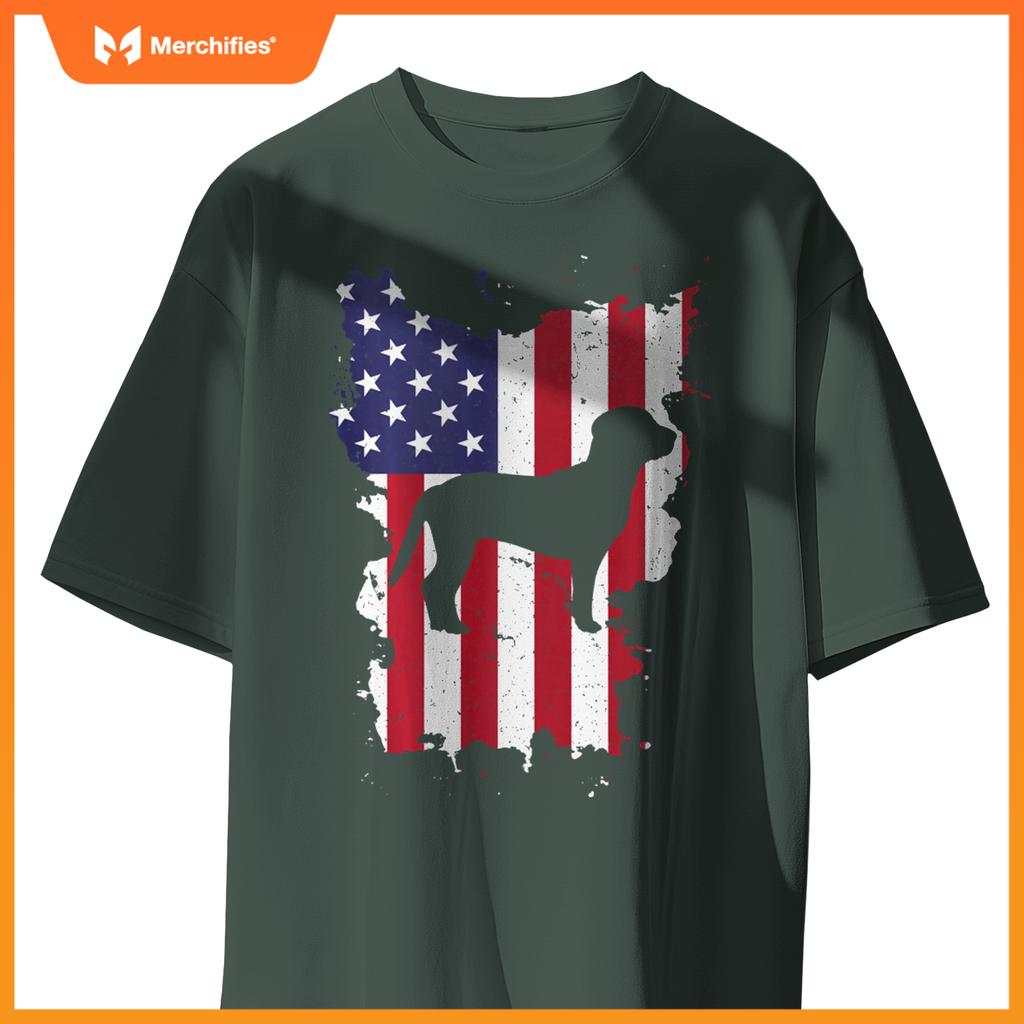 Beagle 4th Of July Patriotic USA Flag T-Shirt