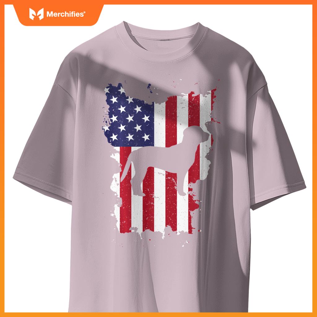 Beagle 4th Of July Patriotic USA Flag T-Shirt