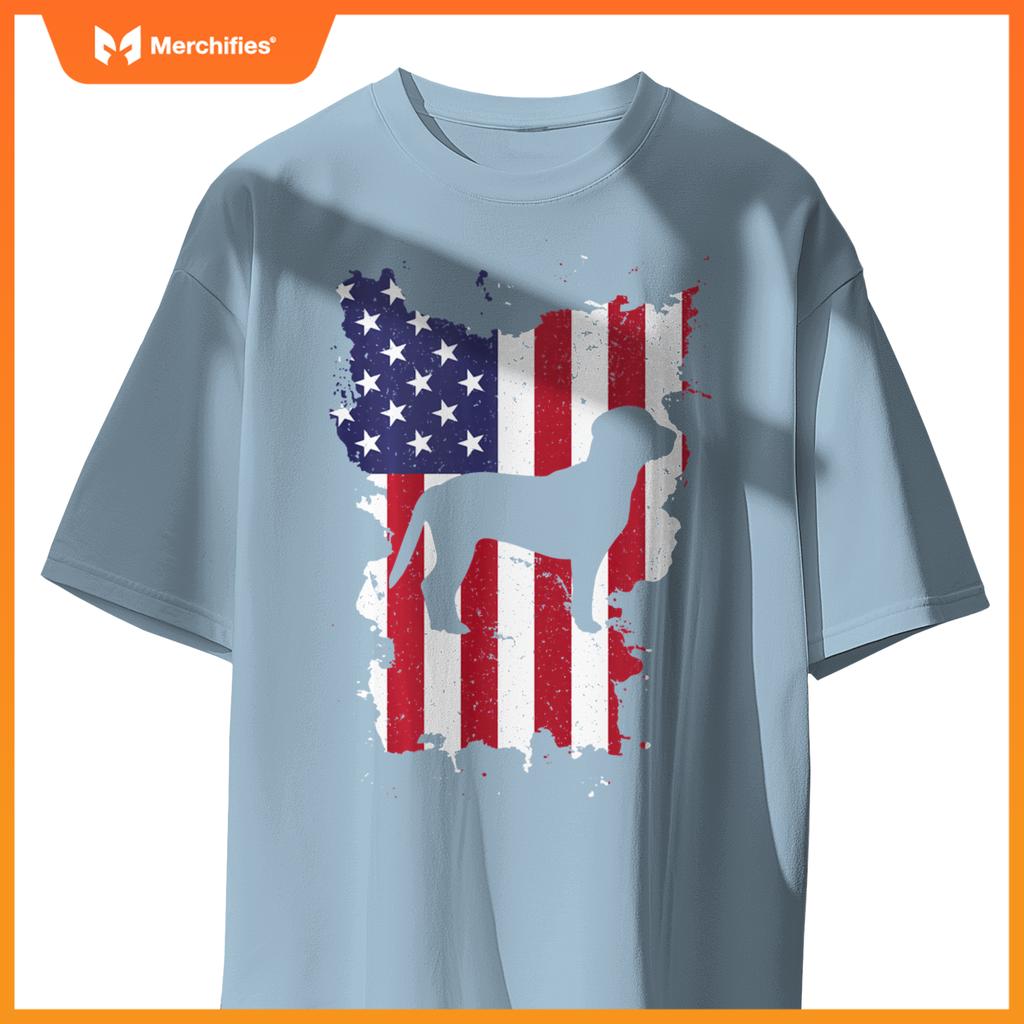 Beagle 4th Of July Patriotic USA Flag T-Shirt