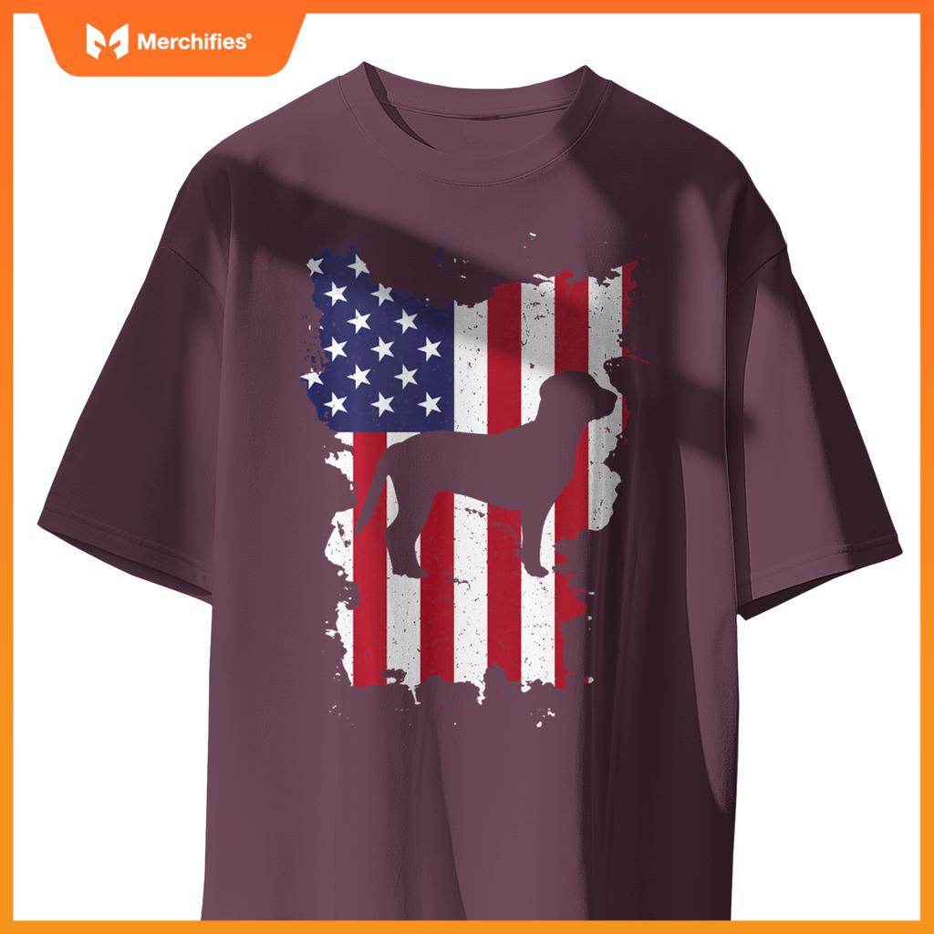 Beagle 4th Of July Patriotic USA Flag T-Shirt