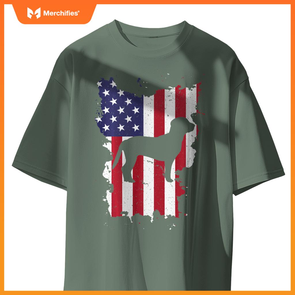 Beagle 4th Of July Patriotic USA Flag T-Shirt