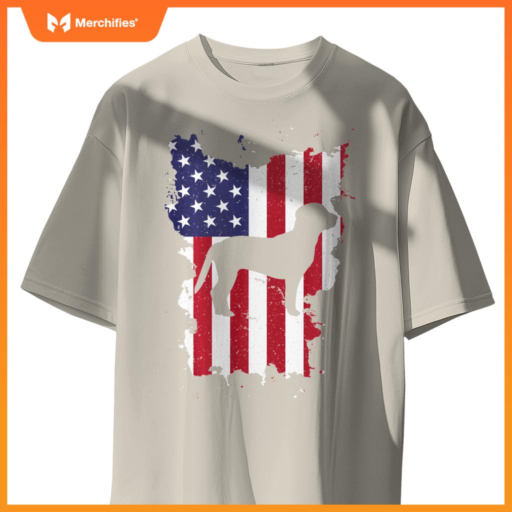 Beagle 4th Of July Patriotic USA Flag T-Shirt