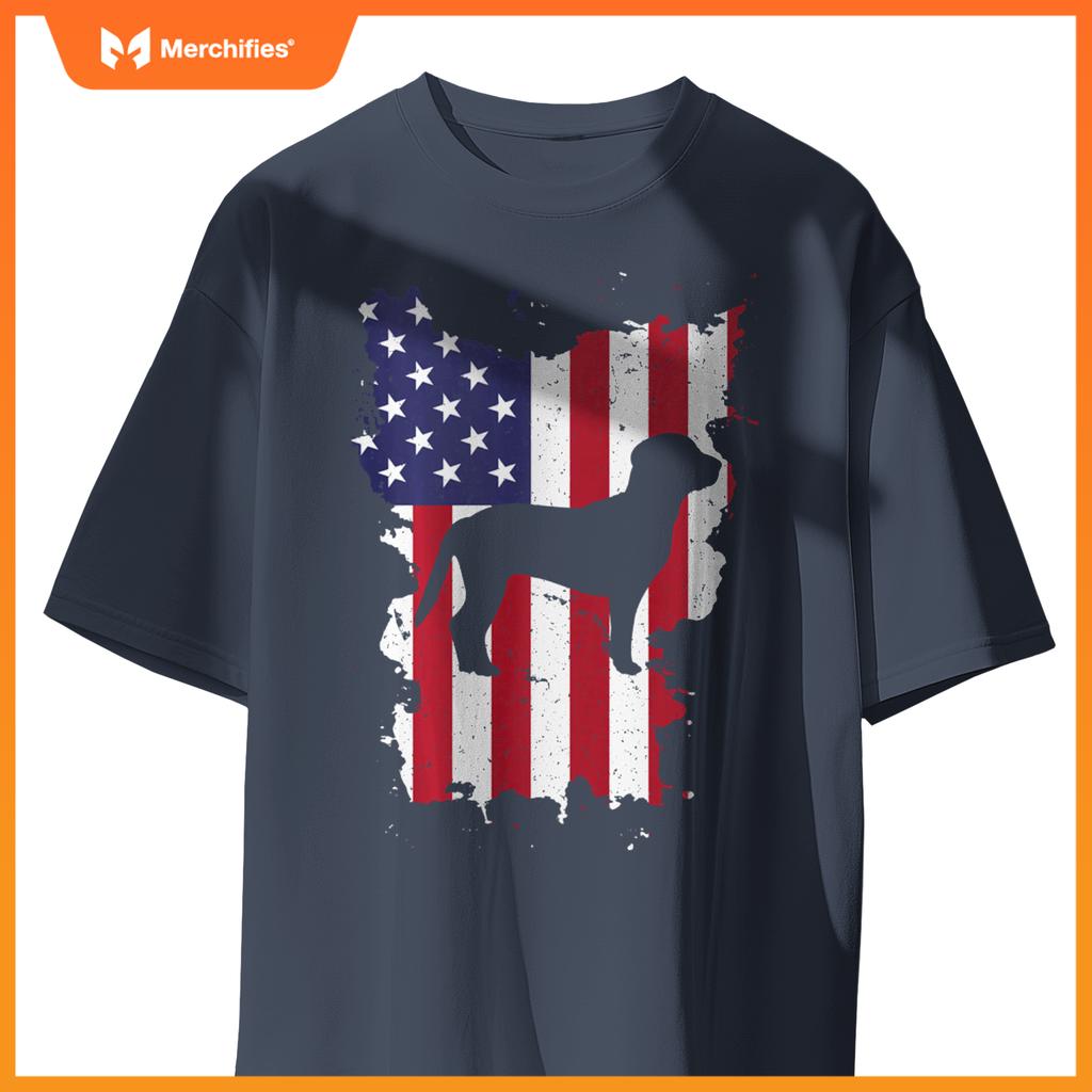 Beagle 4th Of July Patriotic USA Flag T-Shirt