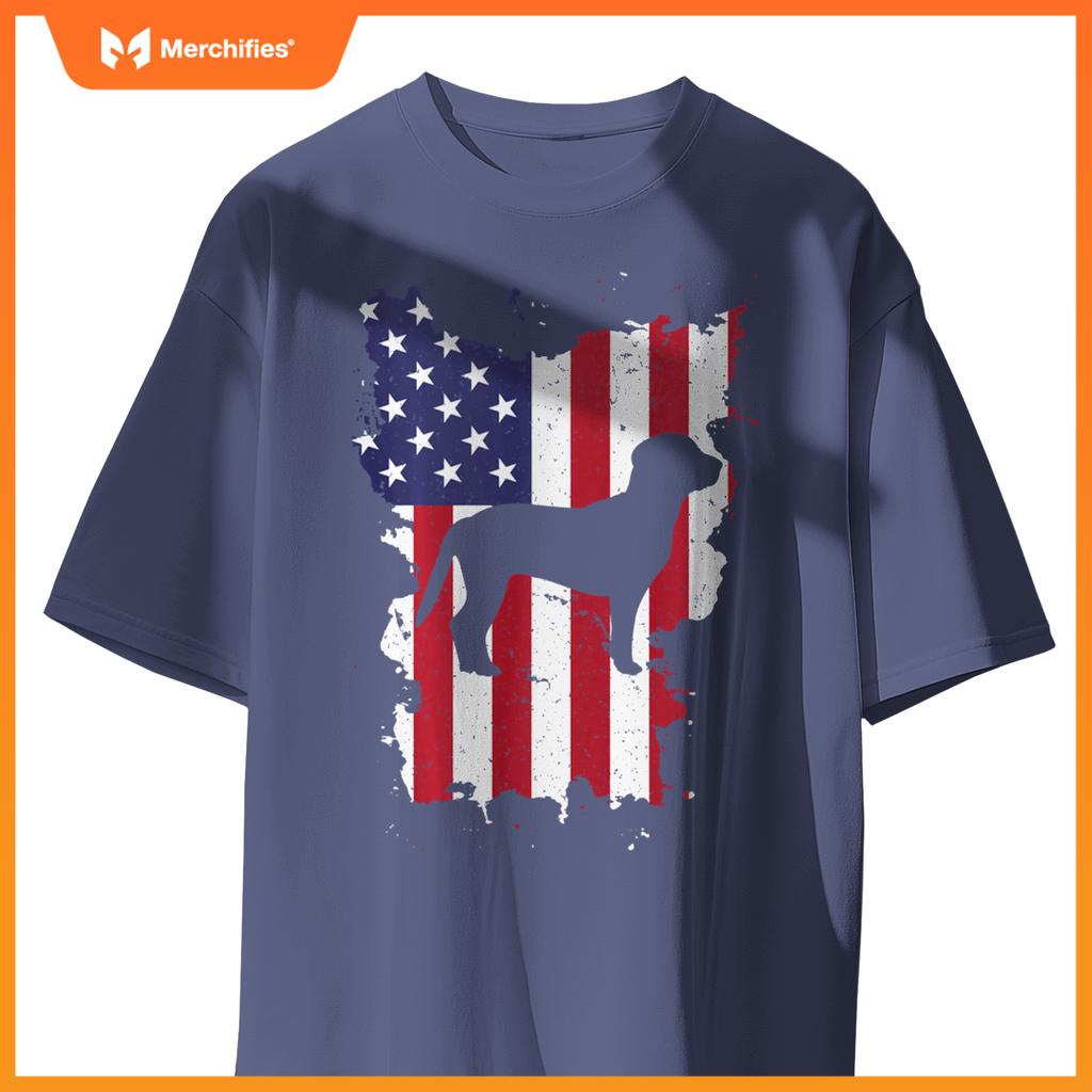 Beagle 4th Of July Patriotic USA Flag T-Shirt