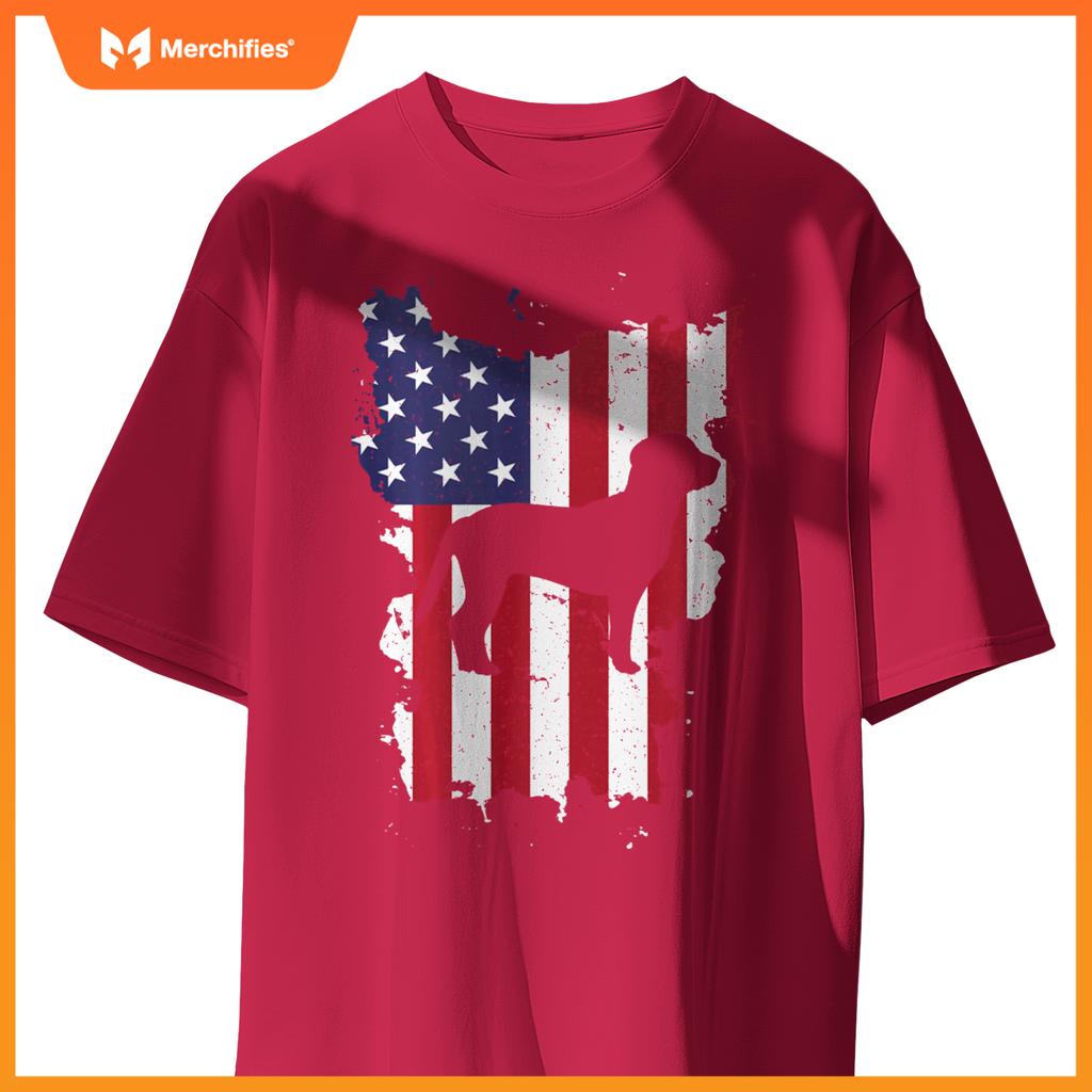 Beagle 4th Of July Patriotic USA Flag T-Shirt