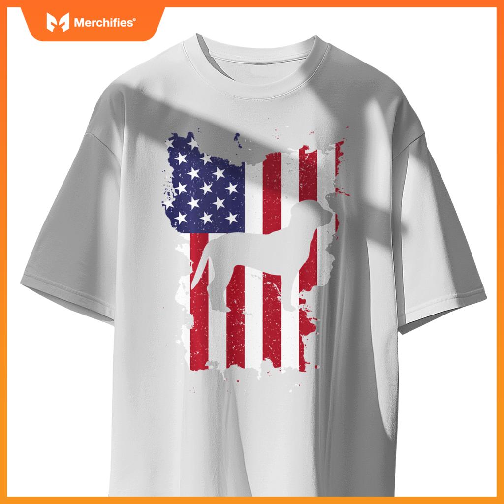 Beagle 4th Of July Patriotic USA Flag T-Shirt