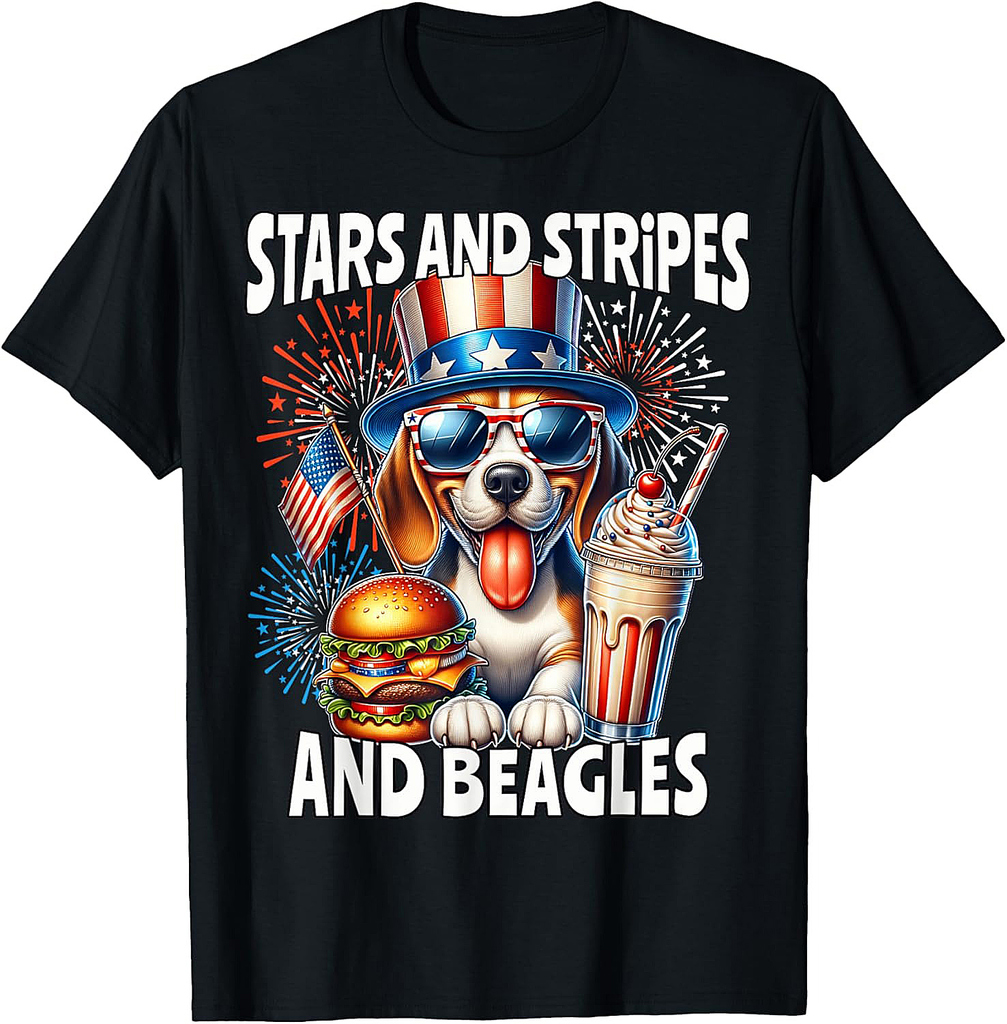 Beagle July 4th Of July Beagle T-Shirt