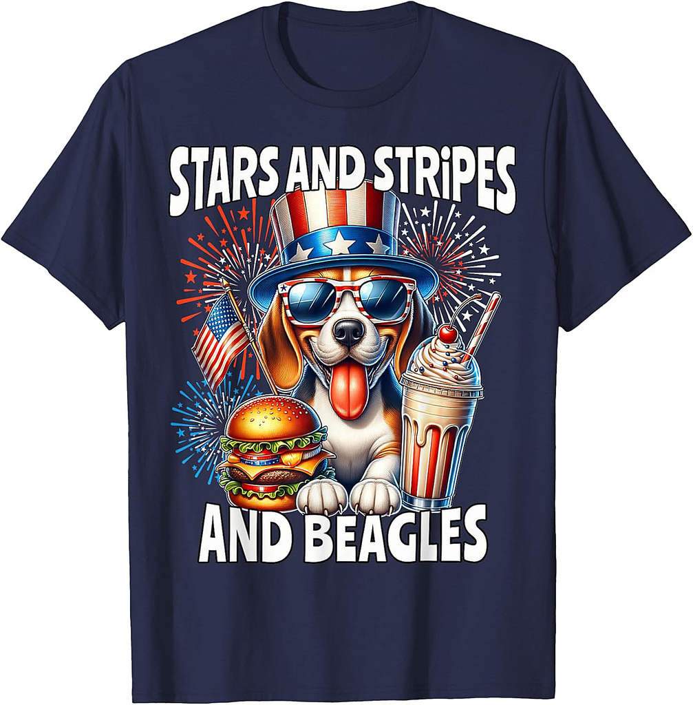 Beagle July 4th Of July Beagle T-Shirt