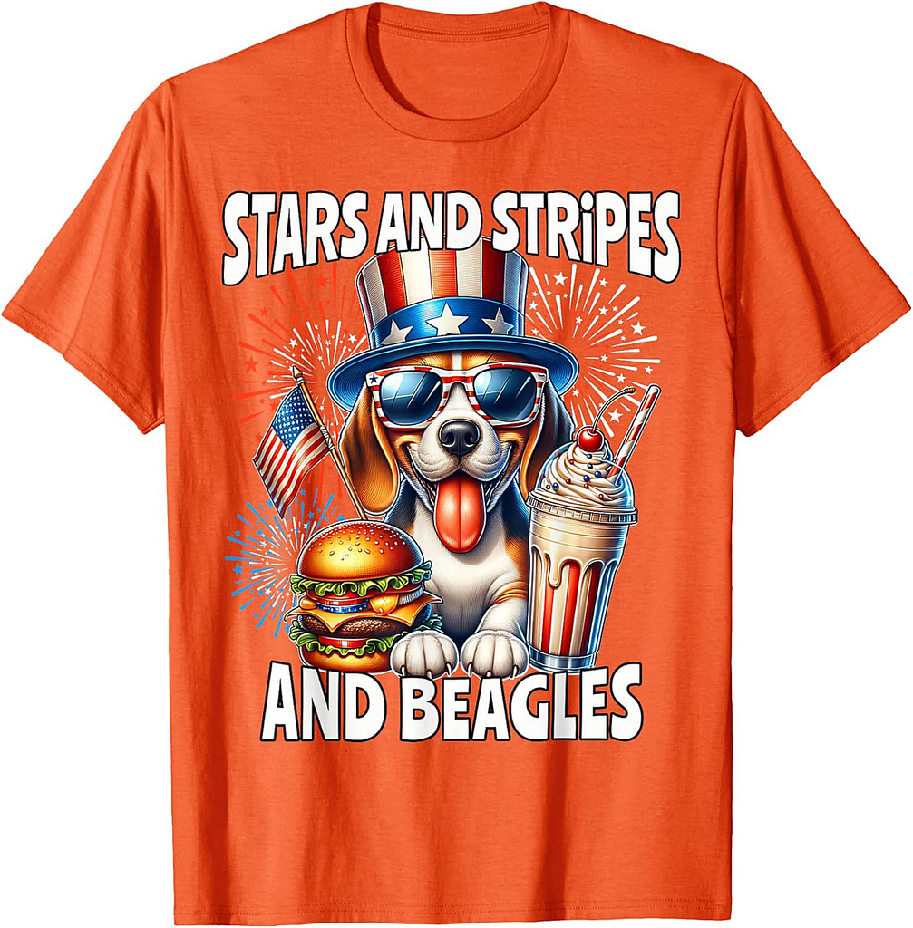 Beagle July 4th Of July Beagle T-Shirt