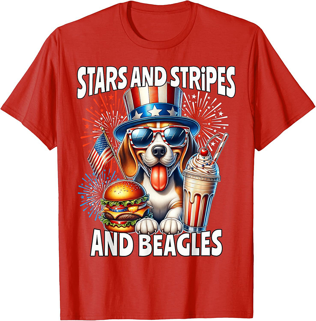 Beagle July 4th Of July Beagle T-Shirt