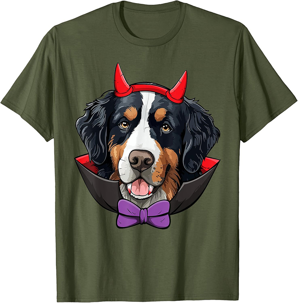 Bernese Mountain Dog Vampire Halloween Costume T-Shirt