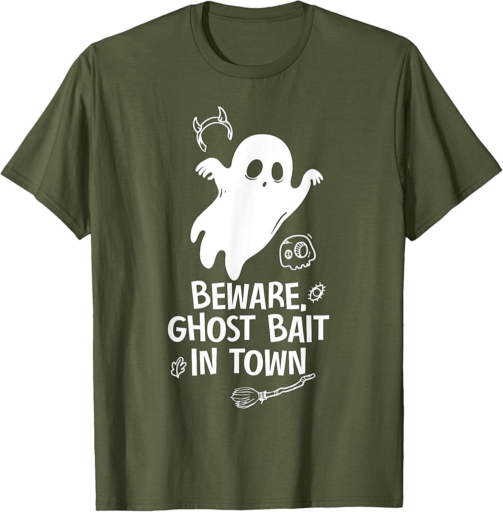 Beware Ghost Bait In Town Spooky Halloween T-Shirt