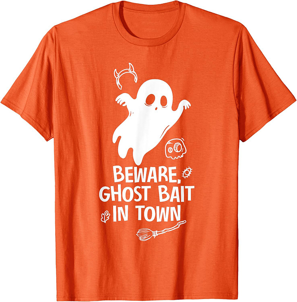 Beware Ghost Bait In Town Spooky Halloween T-Shirt