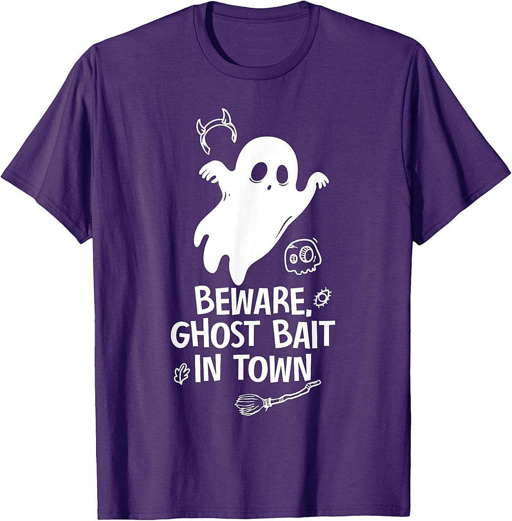 Beware Ghost Bait In Town Spooky Halloween T-Shirt