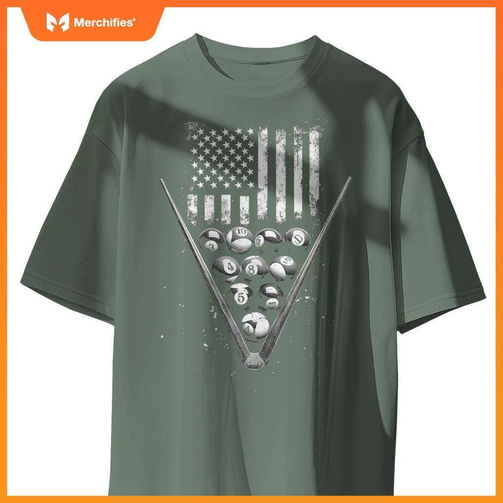 Billiards Patriotic T-Shirt