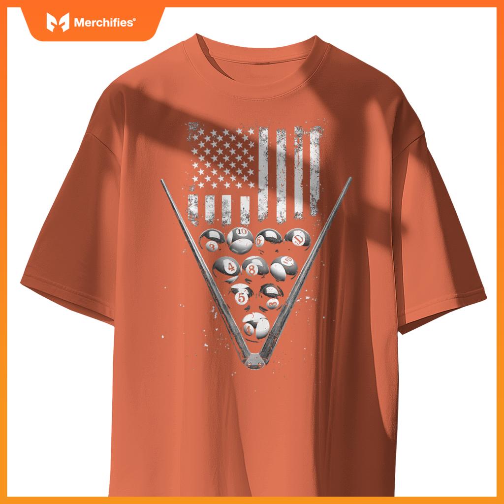 Billiards Patriotic T-Shirt