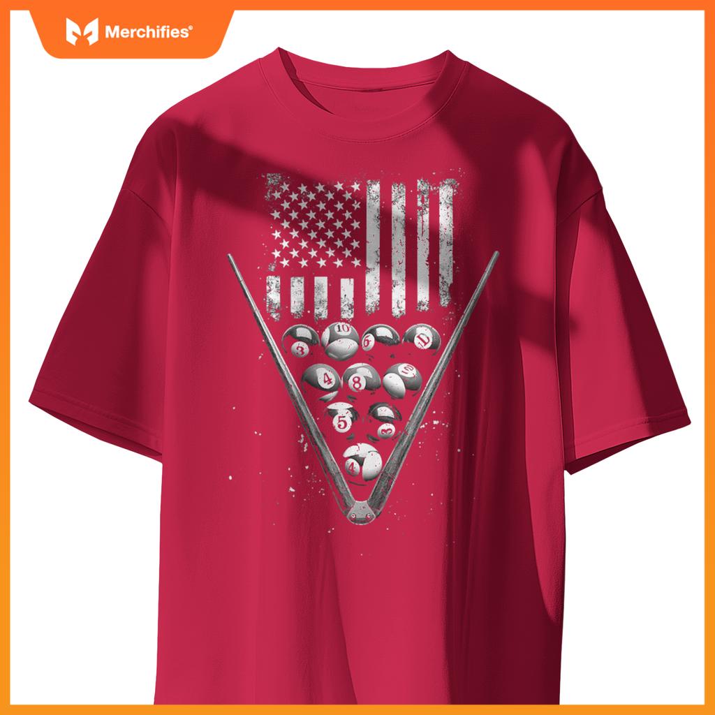 Billiards Patriotic T-Shirt