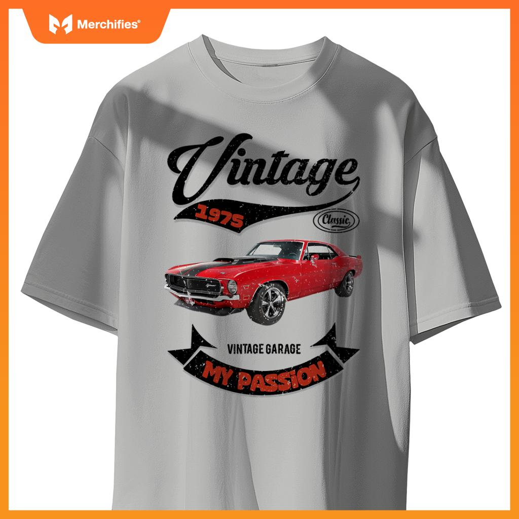 Birthday Man Gift Passion Muscle Car Since 1975 T-Shirt