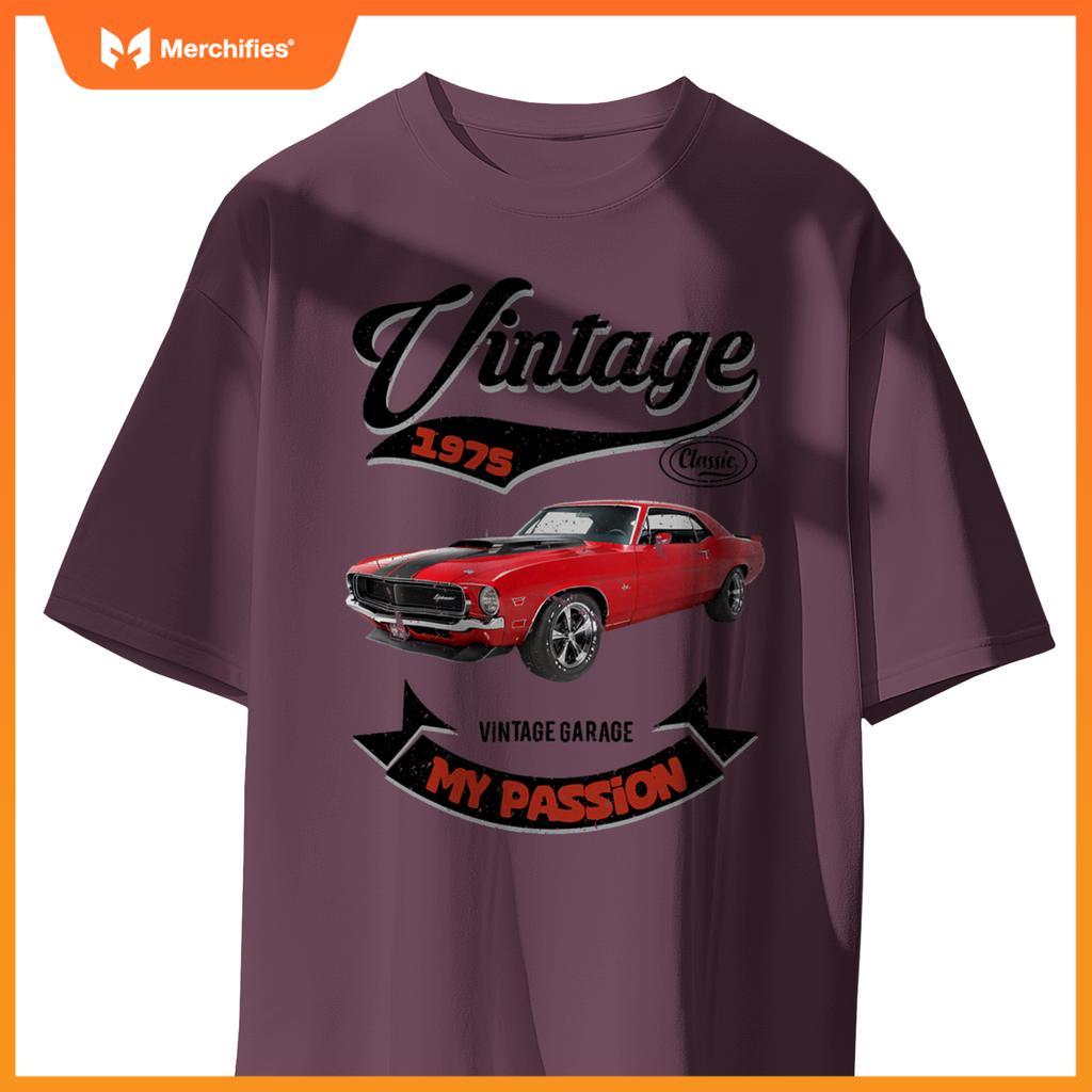 Birthday Man Gift Passion Muscle Car Since 1975 T-Shirt
