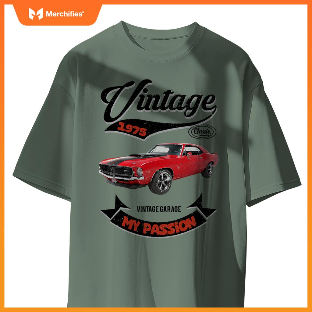 Birthday Man Gift Passion Muscle Car Since 1975 T-Shirt