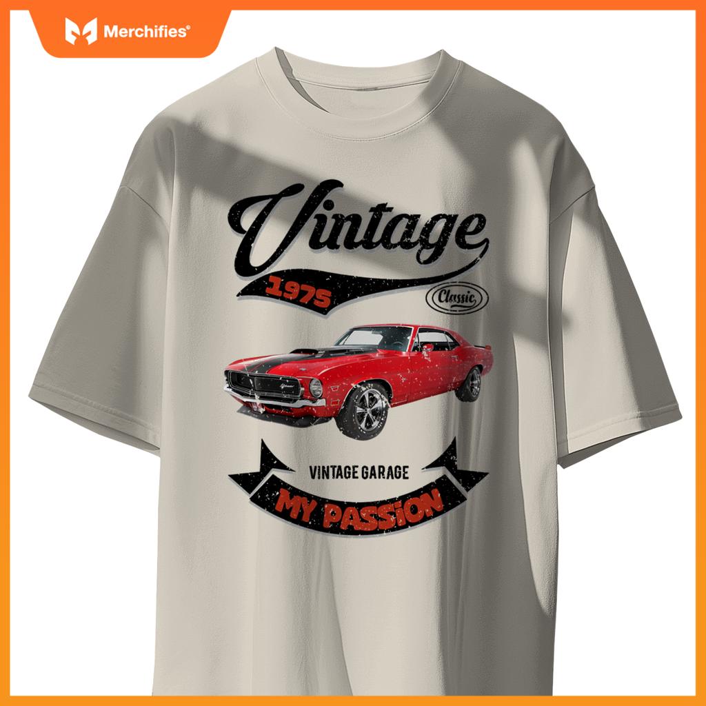 Birthday Man Gift Passion Muscle Car Since 1975 T-Shirt