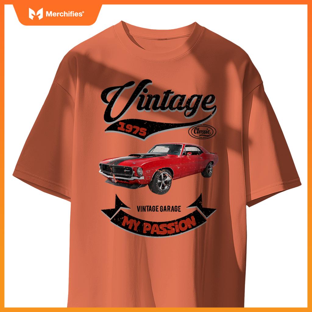 Birthday Man Gift Passion Muscle Car Since 1975 T-Shirt