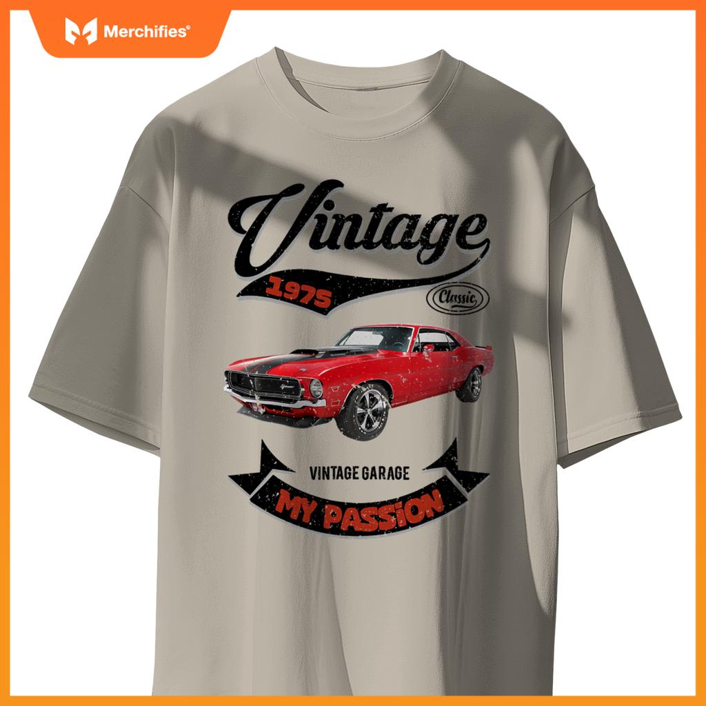 Birthday Man Gift Passion Muscle Car Since 1975 T-Shirt