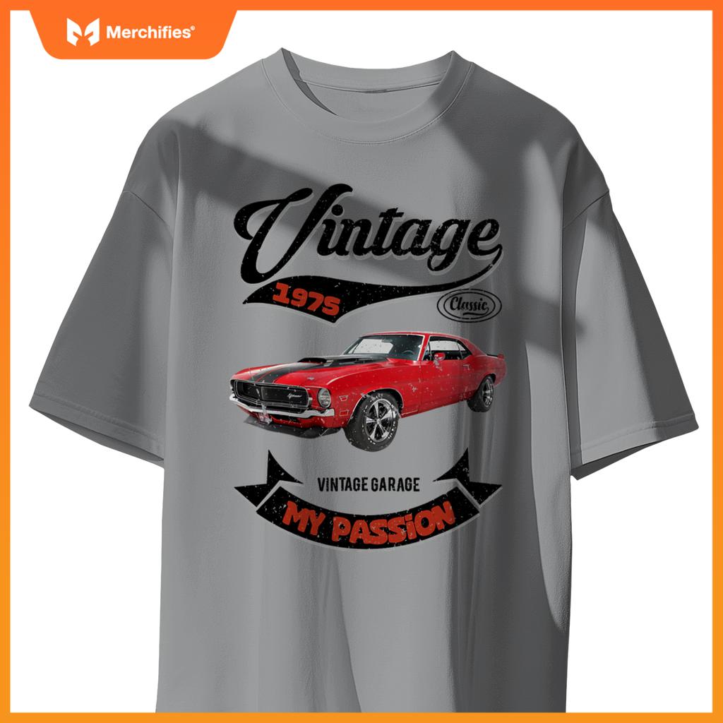 Birthday Man Gift Passion Muscle Car Since 1975 T-Shirt