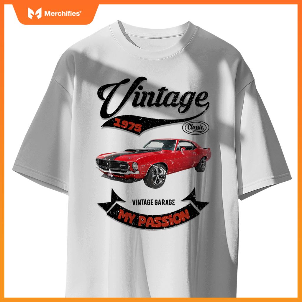 Birthday Man Gift Passion Muscle Car Since 1975 T-Shirt
