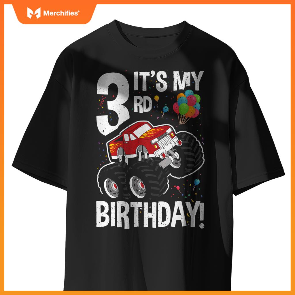 Kids It's My 3rd Birthday! 3 Year Old Monster Truck T-Shirt