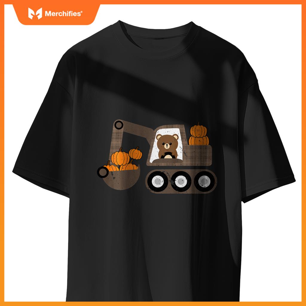 Kids Truck Pumpkin Patch Baby Boy Fall Toddler Girl Cute T-Shirt