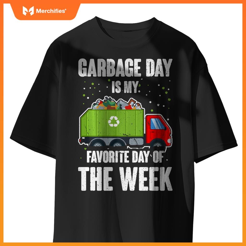 Garbage Uniform Trash Kids Garbage Man Costume Truck T-Shirt