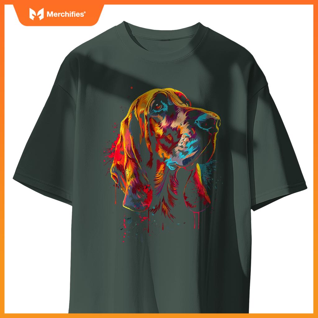 Bloodhound Dog Artwork T-Shirt
