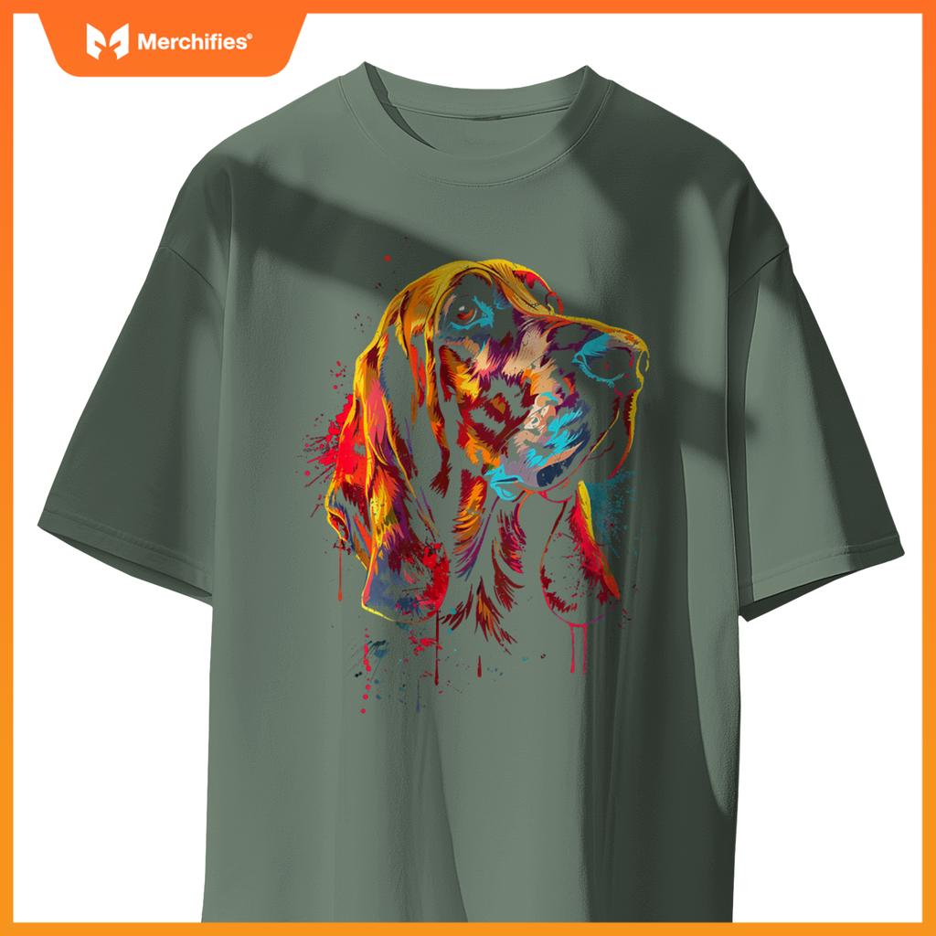 Bloodhound Dog Artwork T-Shirt