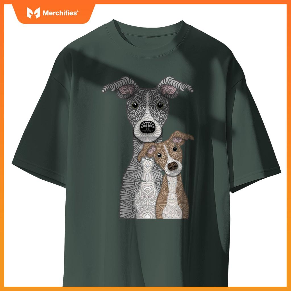 Blue and Fawn two Italian Greyhound dogs T-Shirt