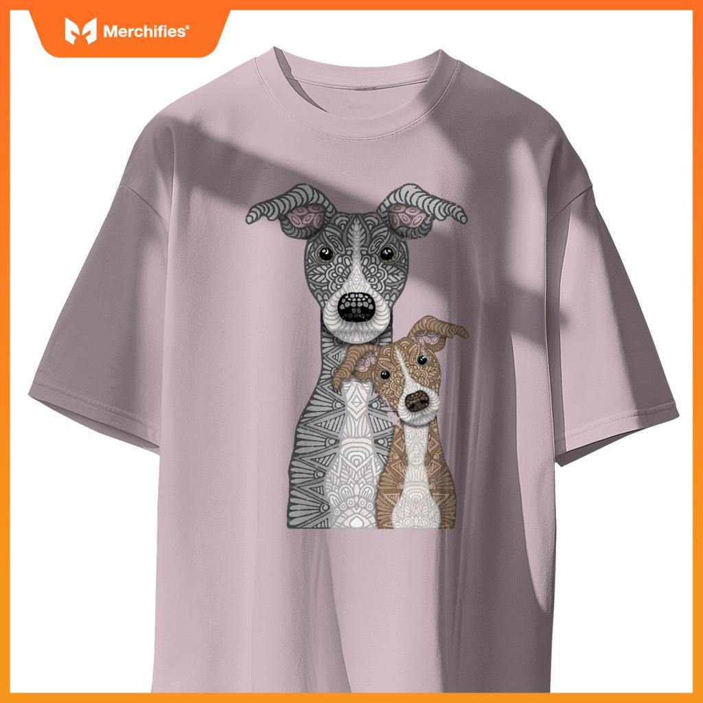 Blue and Fawn two Italian Greyhound dogs T-Shirt