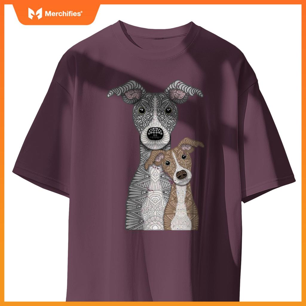 Blue and Fawn two Italian Greyhound dogs T-Shirt