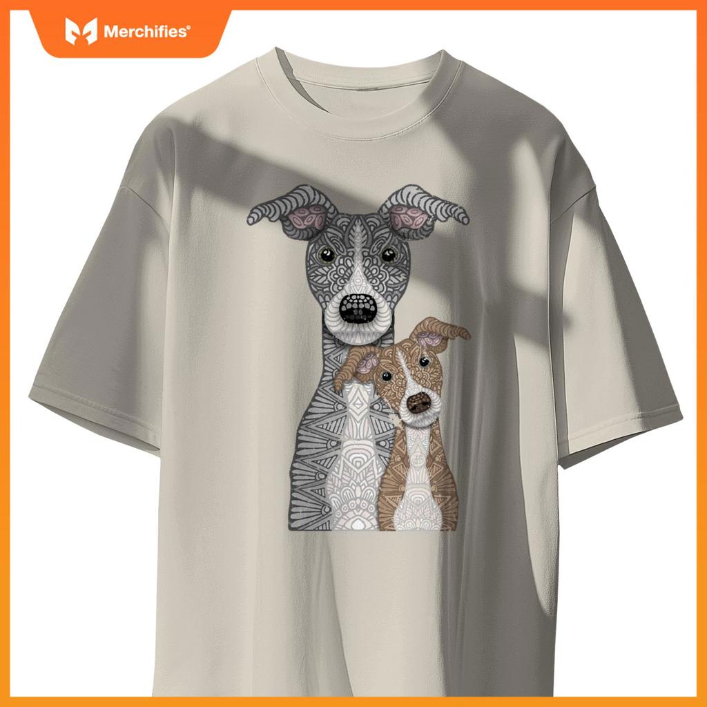 Blue and Fawn two Italian Greyhound dogs T-Shirt