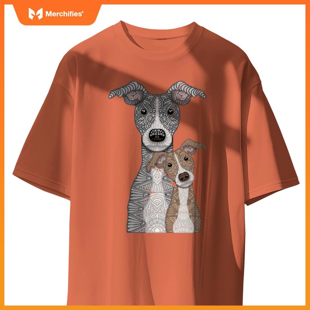 Blue and Fawn two Italian Greyhound dogs T-Shirt
